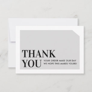 CHIC ORDER INSÉRER entreprise merci gris pâle