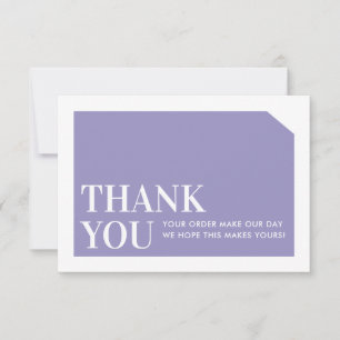 CHIC ORDER INSERT Business danke lila