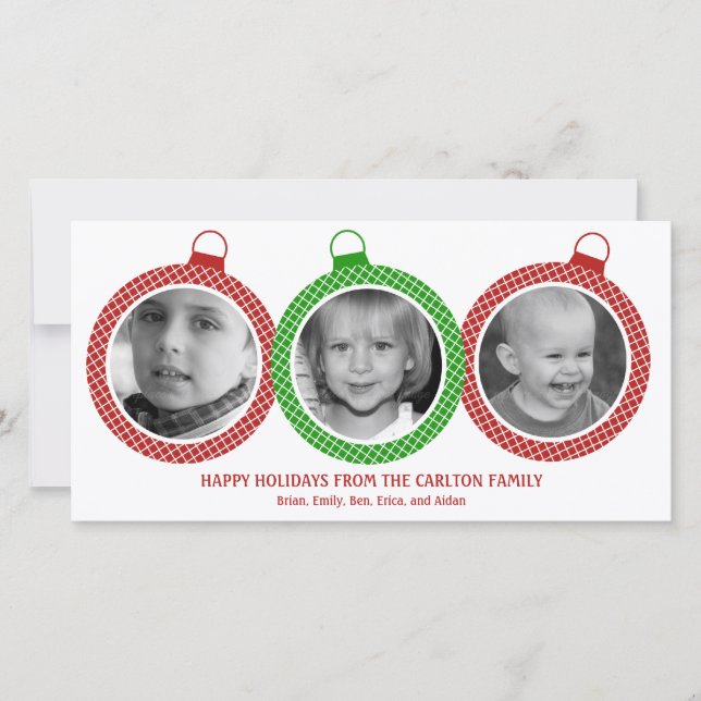 Chic Ornements Cartes photos de vacances (Devant)