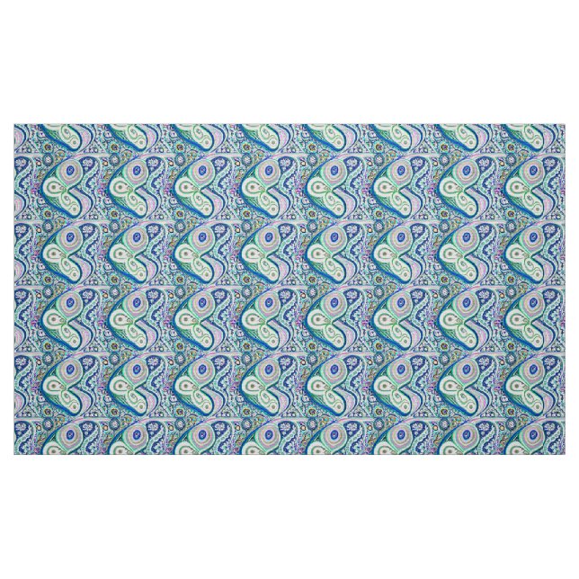 Chic Paisley Print Fabric Collection Stoff (Fat Quarter (45,7 x 55,9 cm))