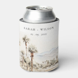 Chic Palm Springs California Landschaft Hochzeit Dosenkühler