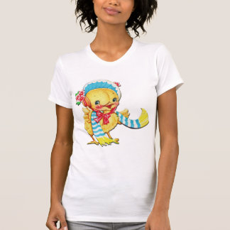 Chic Pâques mignon sur T-shirt blanc