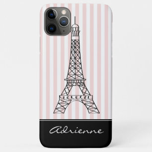 Chic Paris Eiffel Tower Doodle Personalisiert Case-Mate iPhone Hülle