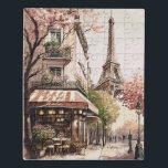 Chic Parisian Café Eiffel Tower Paris Frankreich S Puzzle<br><div class="desc">Pariser Café Puzzle. Freuen Sie sich auf den Eiffelturm und das schicke Pariser Café. Möglichkeit,  es mit Ihrer eigenen Formulierung zu personalisieren.</div>