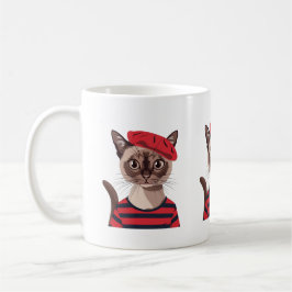 Chic Parisian Cat Tasse