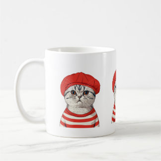 Chic Parisian Cat Tasse