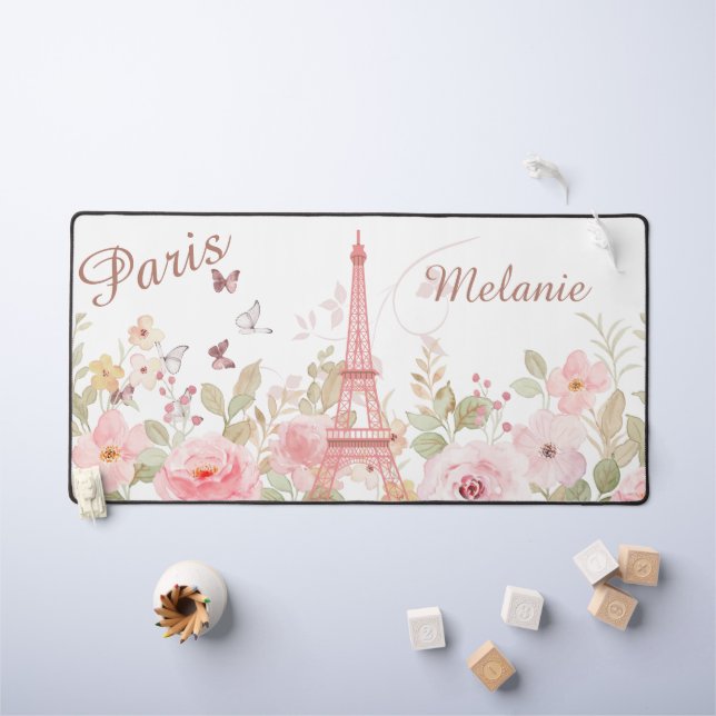 Chic Parisien - Mat De Bureau Personnalisé (Tableau pour enfants)