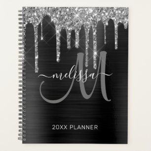 Chic Parties scintillant Argent Noir brossé Méta