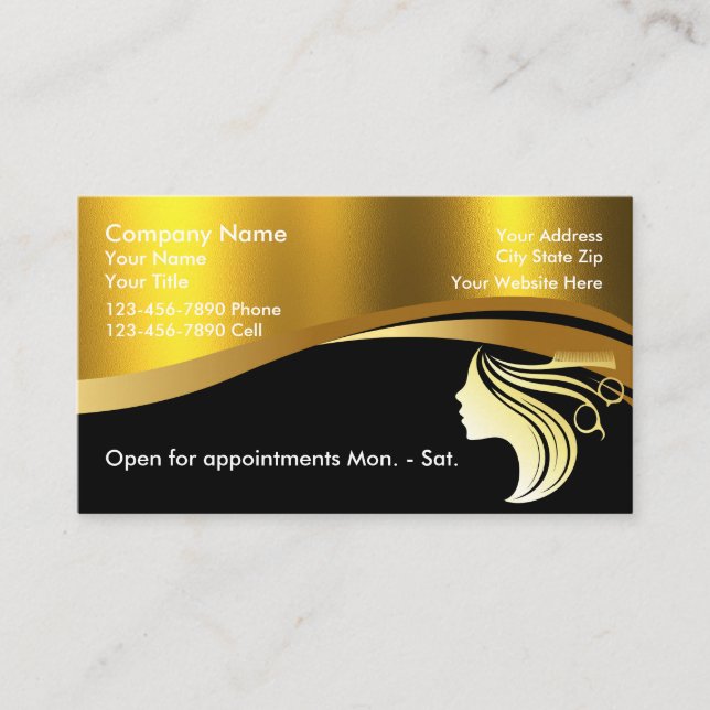 Chic Parties scintillant Glam Beauté Salon Cartes  (Devant)