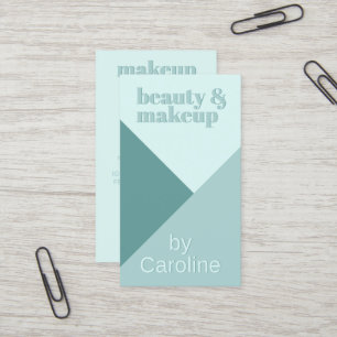 Chic Pastel Seafoam Seaglass Minze Aquamarin Grün Visitenkarte
