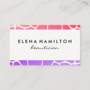 Chic Pattern Trim Visitenkarte