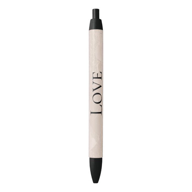 Chic Pearl Glam Ivory Blush Wedding Kugelschreiber (Vorderseite Vertikal)