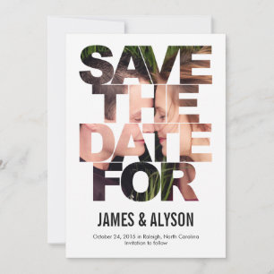 Chic Peek Save-The-Date-Karte Save The Date