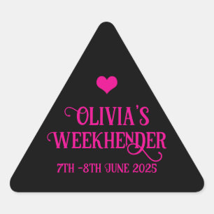 Chic Personalisiert Hen Do Stickers Bride Squad