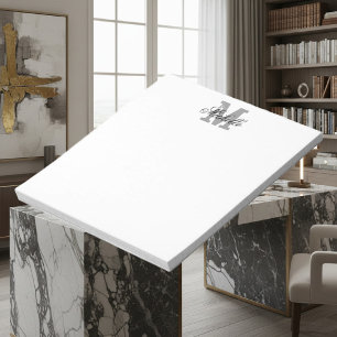 Chic personalisiert name monogram schreiben Notizb Notizblock