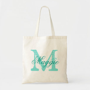 Chic Personalisiert name monogram Tragetasche