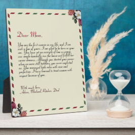 Chic Personalisierte Liebe Letter Handgeschriebene Fotoplatte