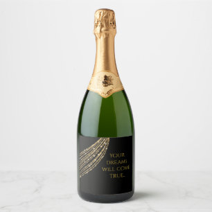 Chic Personalize Flasche Sparkling Wine Label
