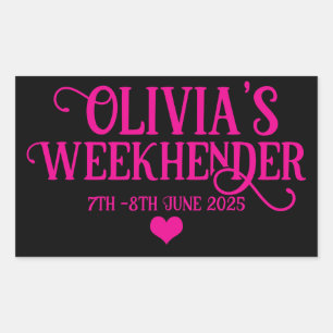 Chic Personnalisé Hen Do Stickers   Équipe de mari
