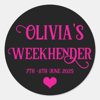Chic Personnalisé Hen Do Stickers | Équipe de mari
