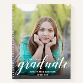 Chic Photo Graduation Party Guest Book Notizbuch