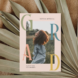 Chic Photo Graduation Party Invitation