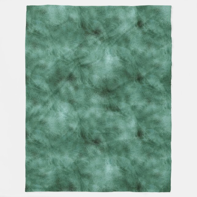 Chic Pine Aquamarin Green Fleecedecke (Vorderseite)