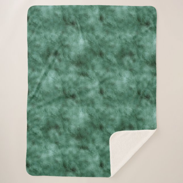 Chic Pine Aquamarin Green Sherpadecke (Vorderseite)