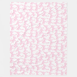 Chic Pink Bows Fleecedecke