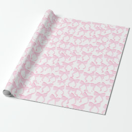 Chic Pink Bows Geschenkpapier