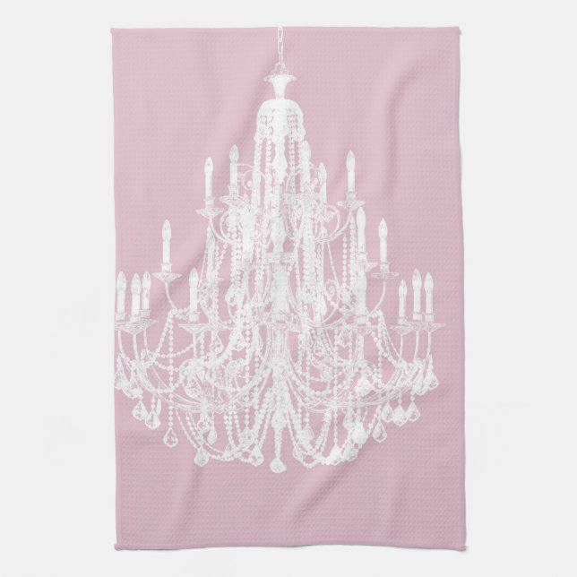 Chic Pink Chandelier Handtuch (Vertikal)