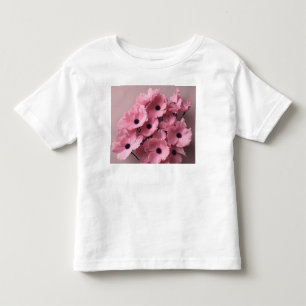 Chic pink floral Aquarell Bridal Kleinkind T-shirt