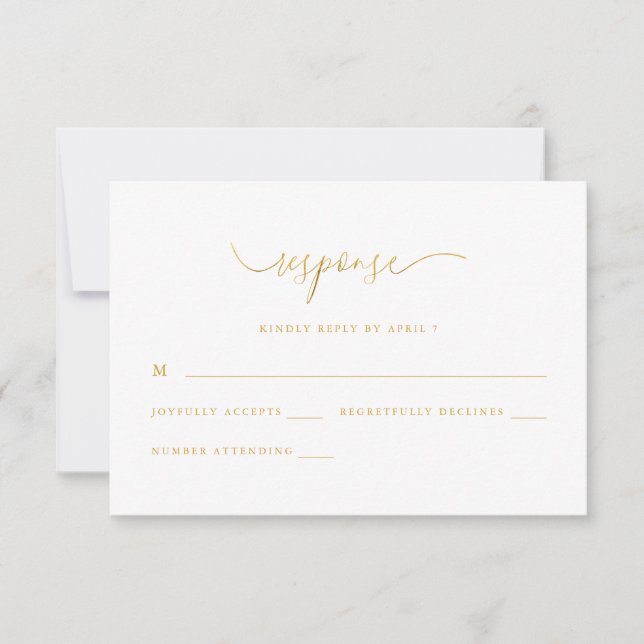 Chic Pink Floral Print UAwg Response RSVP Karte (Vorderseite)