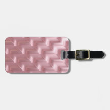 Chic Pink Geometric Luggage Tag - Stilvoll