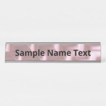 Chic Pink Geometric Schreibtisch Name Plate - Stil