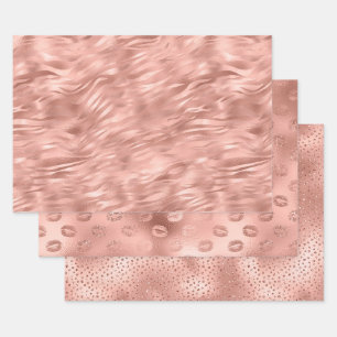 Chic Pink Glam Geschenkpapier Set