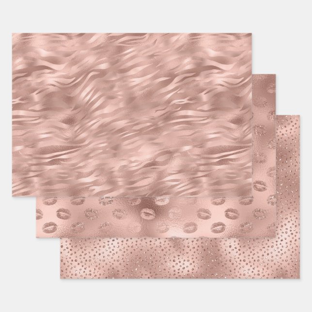 Chic Pink Glam Geschenkpapier Set (Set)