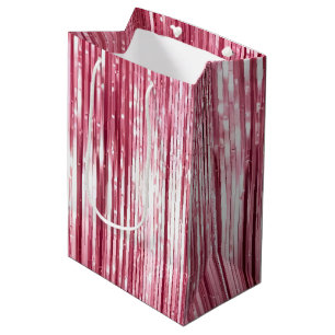 Chic Pink Glitz Mittlere Geschenktüte