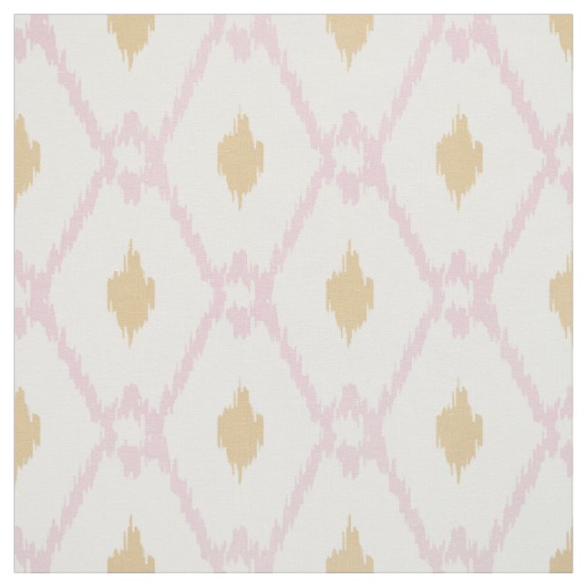Chic pink Gold-Kat-Stamm-Diamant-Muster Stoff (Muster)
