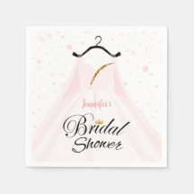 Chic Pink & Gold Wedding Dress Brautparty