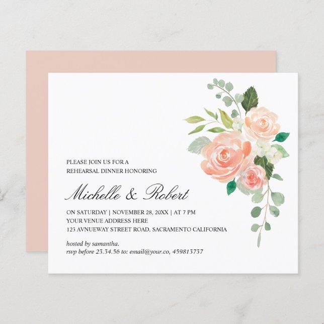 Chic Pink Green Orange Probe Dinner (Vorne/Hinten)