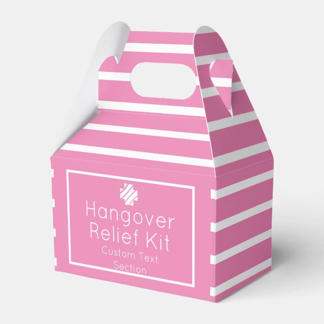 Chic Pink Hangover Relief Kit Geschenkschachtel (Vorderseite)