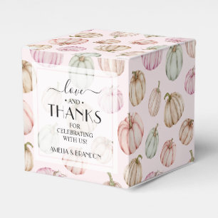 Chic Pink Pumpkins Girl Baby Dusche Geschenkschachtel