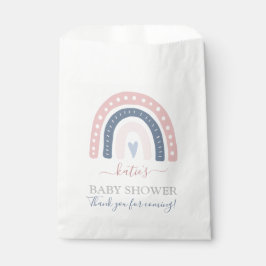 Chic Pink und Blue Rainbow Baby Dusche Geschenktütchen