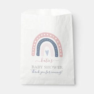 Chic Pink und Blue Rainbow Baby Dusche Geschenktütchen