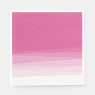 Chic Pink Watercolor Ombre Serviette