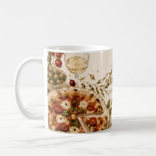 Chic Pizza & Prosecco Friendsgiving Kaffeetasse