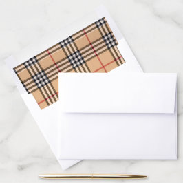 Chic Plaid Warm Tan Plaid White Black Brown Tartan
