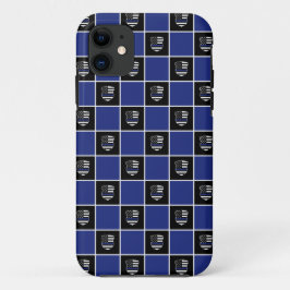 Chic Police Officer Thin Blue Line Abzeichen Muste Case-Mate iPhone Hülle