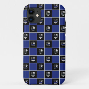 Chic Police Officer Thin Blue Line Abzeichen Muste Case-Mate iPhone Hülle